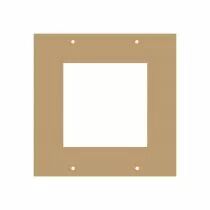 PLAQUE 17X17 CM AVEC CARR&Eacute; &Eacute;VID&Eacute;