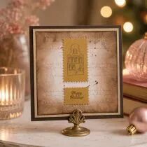 Plaque a embosser 3D Classeur de Gaufrage Let it Snow 15x15cm