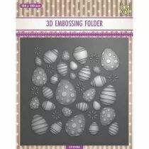 PLAQUE A EMBOSSER 3D �ufs de P&acirc;ques 15x15cm