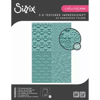 PLAQUE A EMBOSSER 3D Folder Posh Patterns by Catherine Pooler