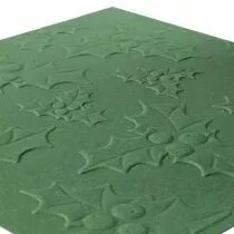 PLAQUE A EMBOSSER 3D Houx 15x15cm