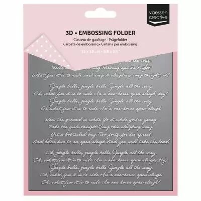 Plaque � embosser 3D Jingle Bells