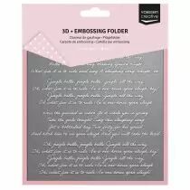 Plaque &agrave; embosser 3D Jingle Bells