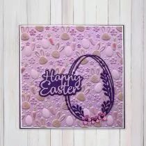 PLAQUE A EMBOSSER 3D Lapins et Carottes 15x15cm