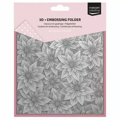 Plaque � embosser 3D Rose de No�l