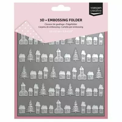 Plaque � embosser 3D Village de No�l