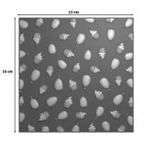 Plaque &agrave; embosser anniversaire 