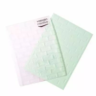 PLAQUE A EMBOSSER BRIQUE