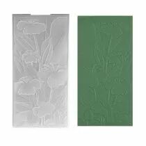 PLAQUE A EMBOSSER Fond 3D Lys 10,5x20,5cm