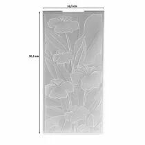 PLAQUE A EMBOSSER Fond 3D Lys 10,5x20,5cm