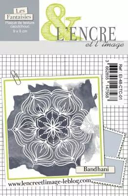 Plaque de Caoutchouc - Bandhani - L\'Encre et l\'Image