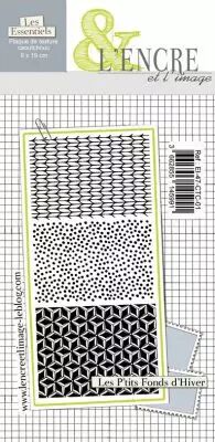 Plaque de Caoutchouc - Les P\'tites Textures d\'Hiver - L\'Encre et l\'Image