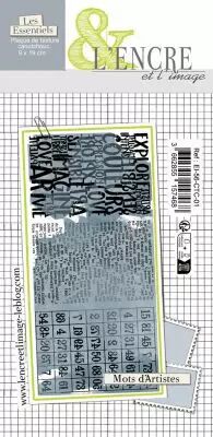 Plaque de Caoutchouc - Mots dArtistes - L\'Encre et l\'Image