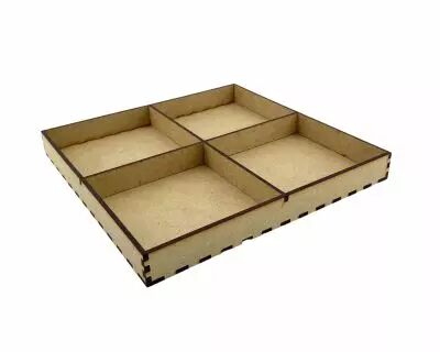 PLATEAU 20 X 20 X 2,6 CM - 4 CASES