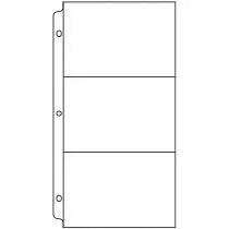 POCHETTES PERFOREES POUR ALBUM 30.5*30.5 CM 3 CASES