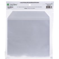 Pochettes transparentes de rangement - large 17x16 cm