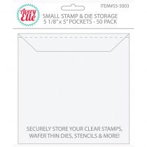 Pochettes transparentes de rangement 50/Pkg Small - 12,7x12,7 cm