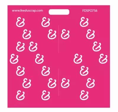 Pochoir - duo esperluette