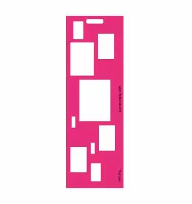 POCHOIR 10x30 CM VERTICAL RECTANGLES