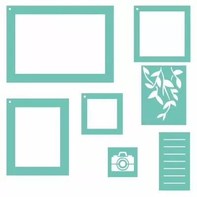 POCHOIR 13x18CM POUR CARTES PROJECT LIFE