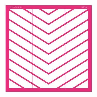 POCHOIR 30x30 CHEVRONS