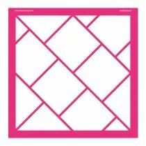 POCHOIR 30x30 CM CARRÉ AVEC HEXAGONES