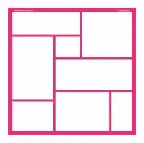 POCHOIR 30x30 CM CARRÉ AVEC RECTANGLES