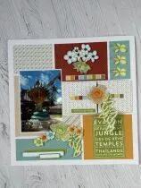 POCHOIR 30x30 CM CARR&Eacute; AVEC RECTANGLES