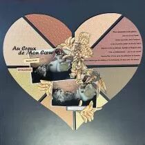 POCHOIR 30x30 CM COEUR AVEC 8 CAMEMBERTS