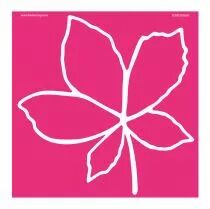 POCHOIR 30x30 CM FEUILLE