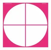 POCHOIR 30x30 CM ROND AVEC 4 CAMEMBERTS