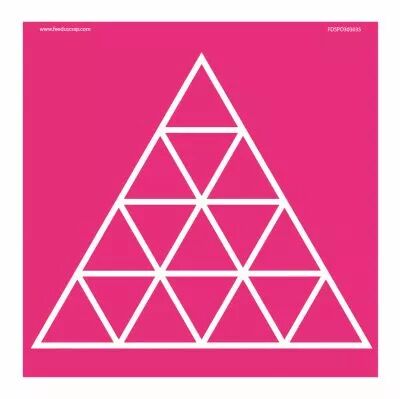 POCHOIR 30x30 CM TRIANGLES