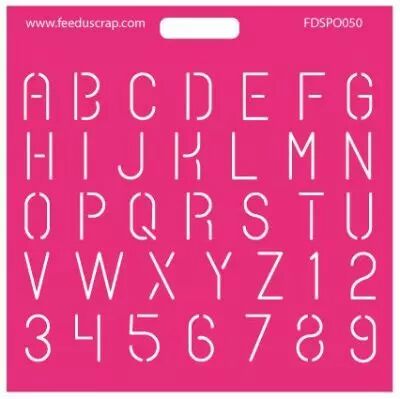POCHOIR ALPHABET 1