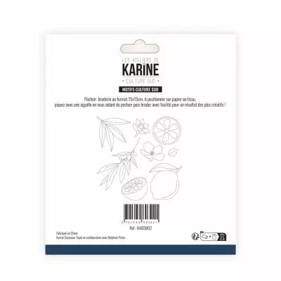 Pochoir broderie motifs Culture Sud