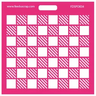Pochoir carreaux d\'hiver