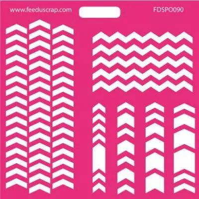 POCHOIR CHEVRONS -005