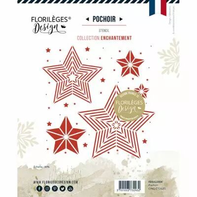 Pochoir CINQ �TOILES