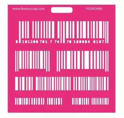  POCHOIR CODE BARRES