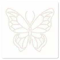 Pochoir de piercing PAPILLON FLOTTANT