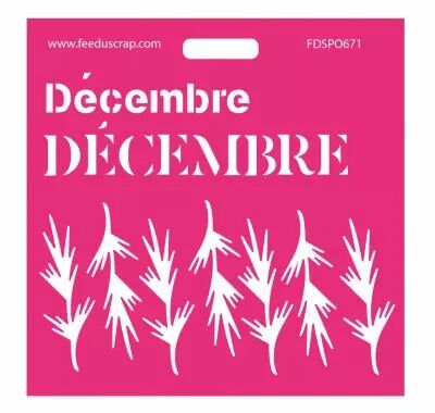 Pochoir d�cembre
