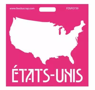 Pochoir Etats-Unis