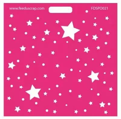 POCHOIR ETOILES ET RONDS -003