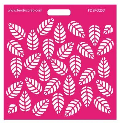 POCHOIR FEUILLES 3