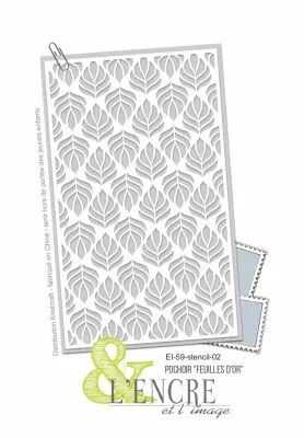 Pochoir Feuilles d\'Or - L\'Encre et l\'Image