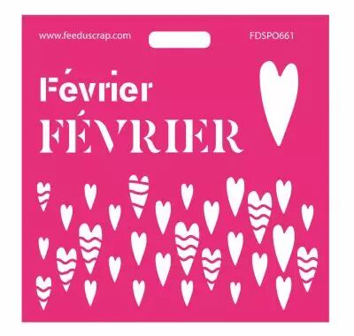 Pochoir f�vrier