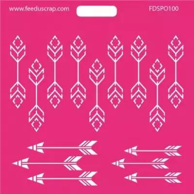 POCHOIR FLECHES 1