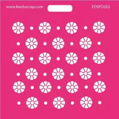 POCHOIR FLEURS 3