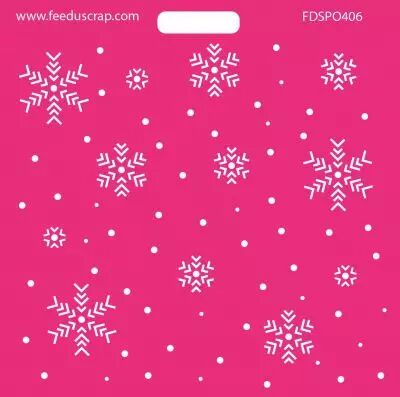 POCHOIR FLOCONS 1
