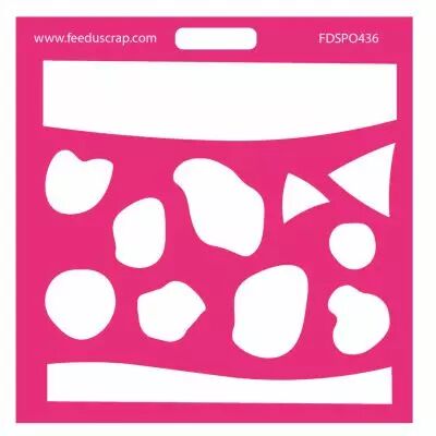 POCHOIR FORMES ALEATOIRES