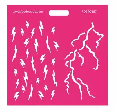 Pochoir Foudre et �clair